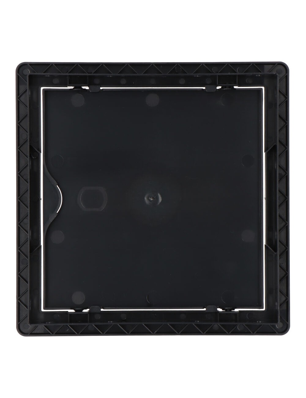 Tapa de registro cuadrada empotrable abs 15x15cm gris antracita