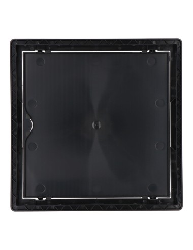 Tapa de registro cuadrada empotrable abs 20x20cm gris antracita