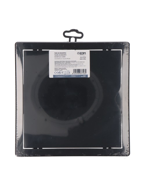 Tapa de registro cuadrada empotrable abs 20x20cm gris antracita