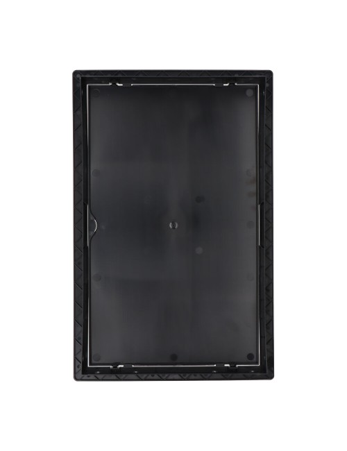 Tapa de registro rectangular empotrable abs 25x40cm gris antracita