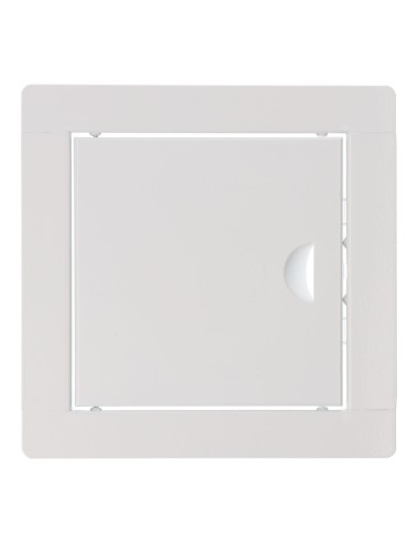 Tapa de registro cuadrada empotrable acero 15x15cm blanca