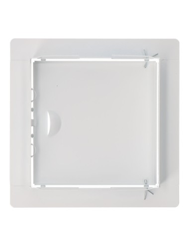 Tapa de registro cuadrada empotrable acero 15x15cm blanca