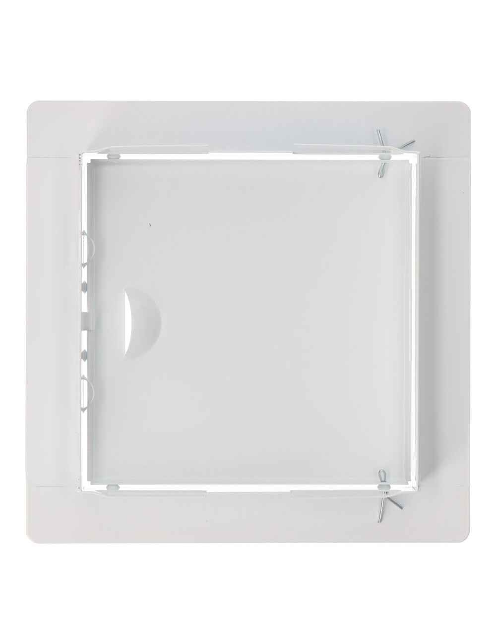 Tapa de registro cuadrada empotrable acero 15x15cm blanca