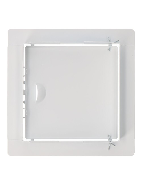 Tapa de registro cuadrada empotrable acero 15x15cm blanca