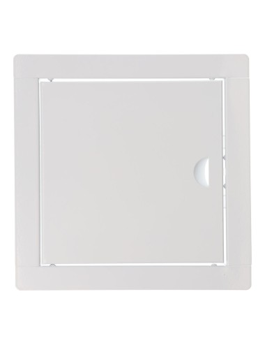 Tapa de registro cuadrada empotrable acero 20x20cm blanca