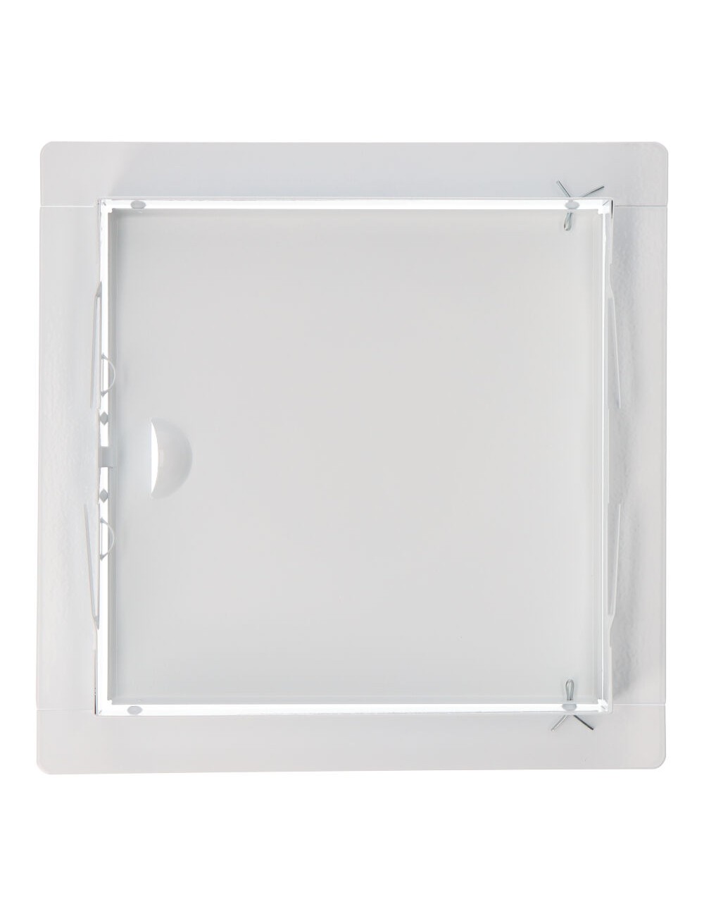 Tapa de registro cuadrada empotrable acero 20x20cm blanca