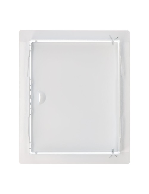 Tapa de registro rectangular empotrable acero 20x25cm blanca