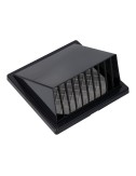 Rejilla ventilación con campana abs ø 100mm gris antracita