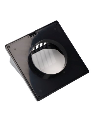 Rejilla ventilación con campana abs ø 100mm gris antracita