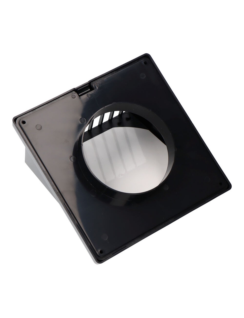 Rejilla ventilación con campana abs ø 100mm gris antracita