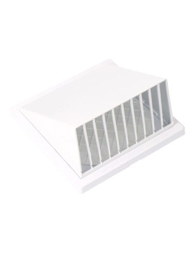 Rejilla ventilación con campana abs ø 100mm blanca