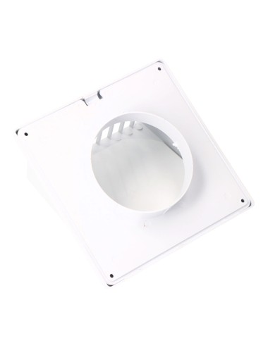 Rejilla ventilación con campana abs ø 100mm blanca