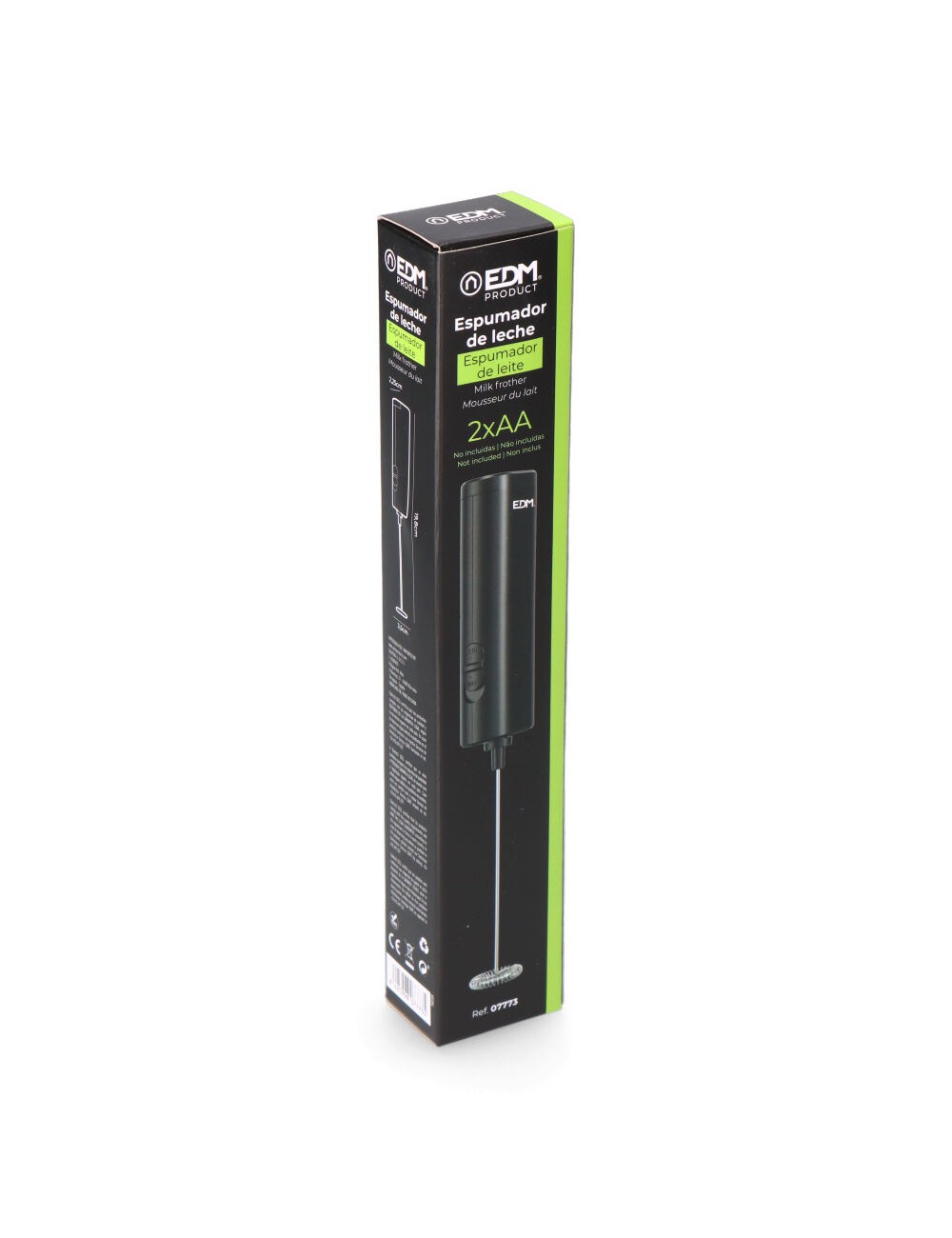Espumador de leche eléctrico con pilas 2 x aa (no incluidas)