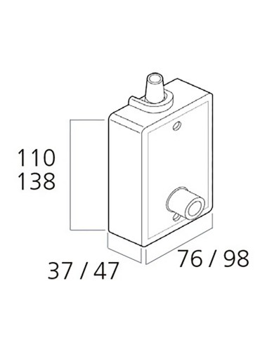 Torno persiana empotrado para 50 kg blanco