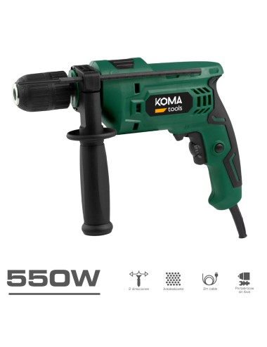 Taladro percutor 550 w, 275 x 65 x 210 mm