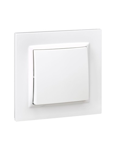 Conmutador blanco con marco