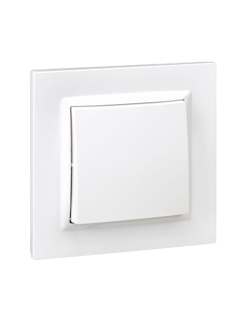 Conmutador cruce blanco con marco