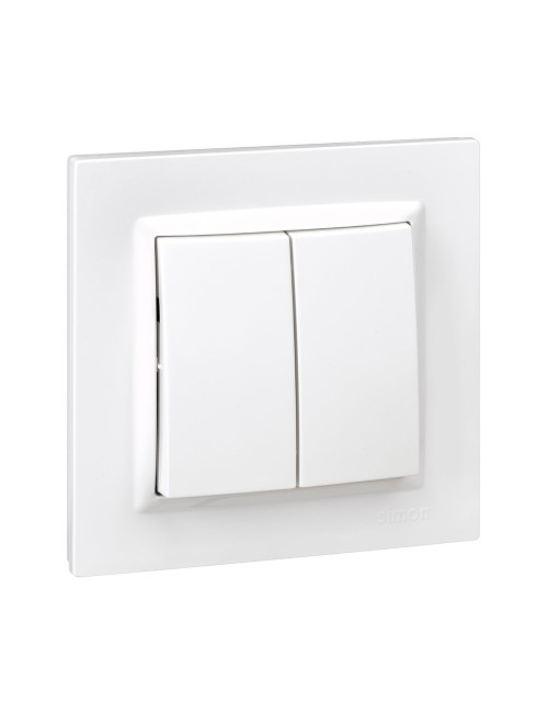 Doble conmutador blanco