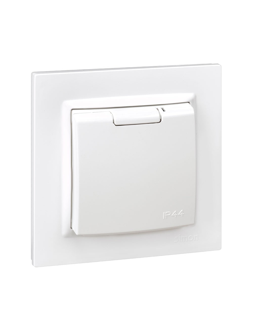 Enchufe 2p+t tipo f monobloc blanco