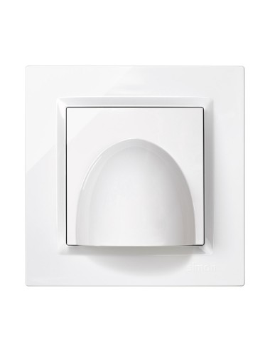 Salida cable blanco con marco