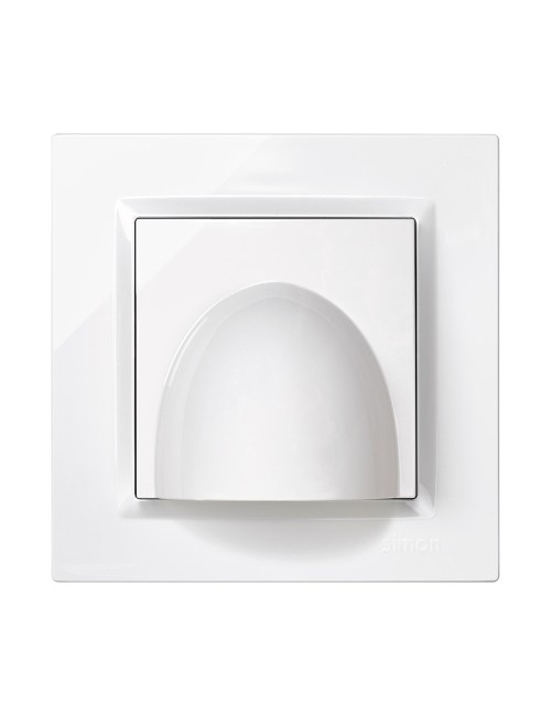 Salida cable blanco con marco