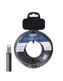 Carrete manguera plana h03vv-f 2 x 0,75 mm negra, 10 m