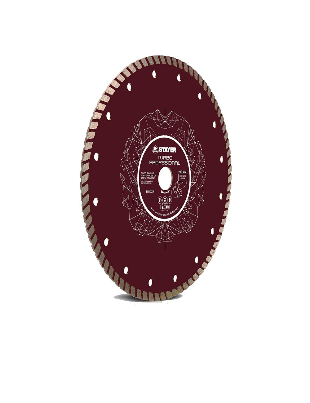 Disco turbo profesional, h7, ø230 mm