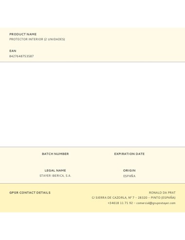 Protector interior (2 unidades)