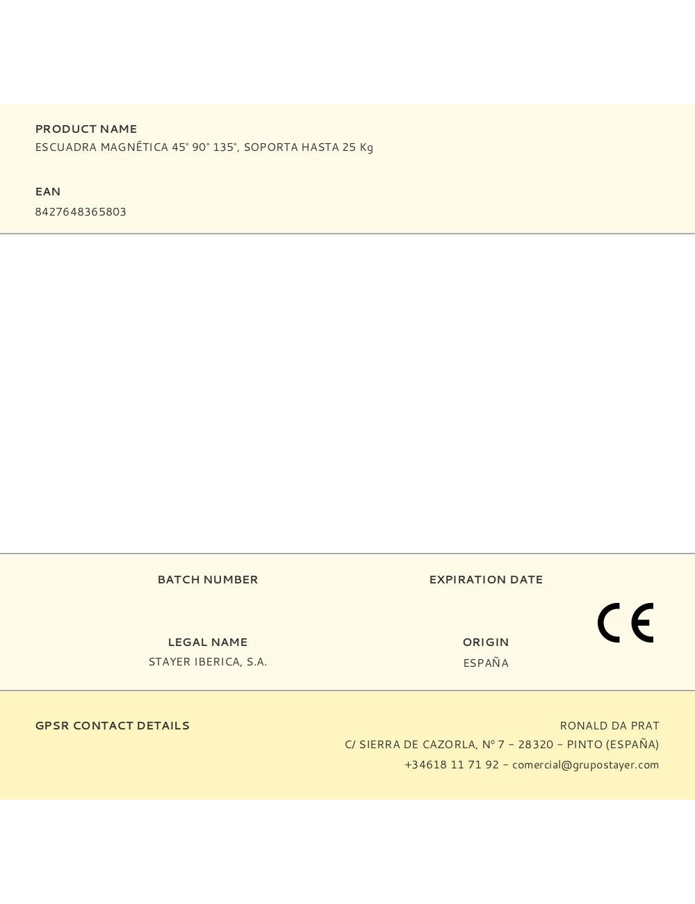 Escuadra magnética 45° 90° 135°, soporta hasta 25 kg
