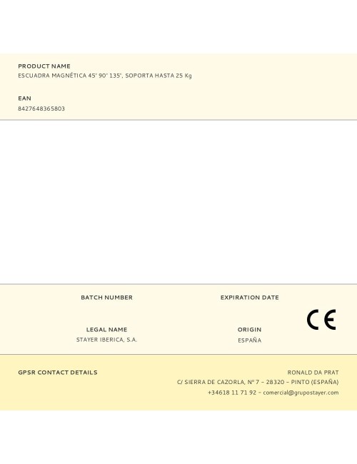 Escuadra magnética 45° 90° 135°, soporta hasta 25 kg