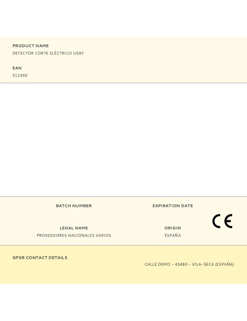 Detector corte eléctrico usby