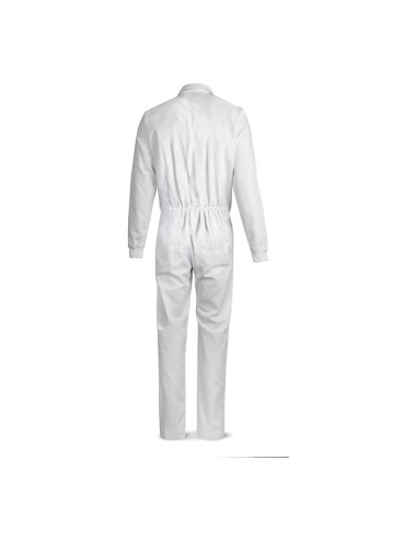 Mono trabajo en tejido tergal de 200 gramos con 4 bolsillos.t52. blanco