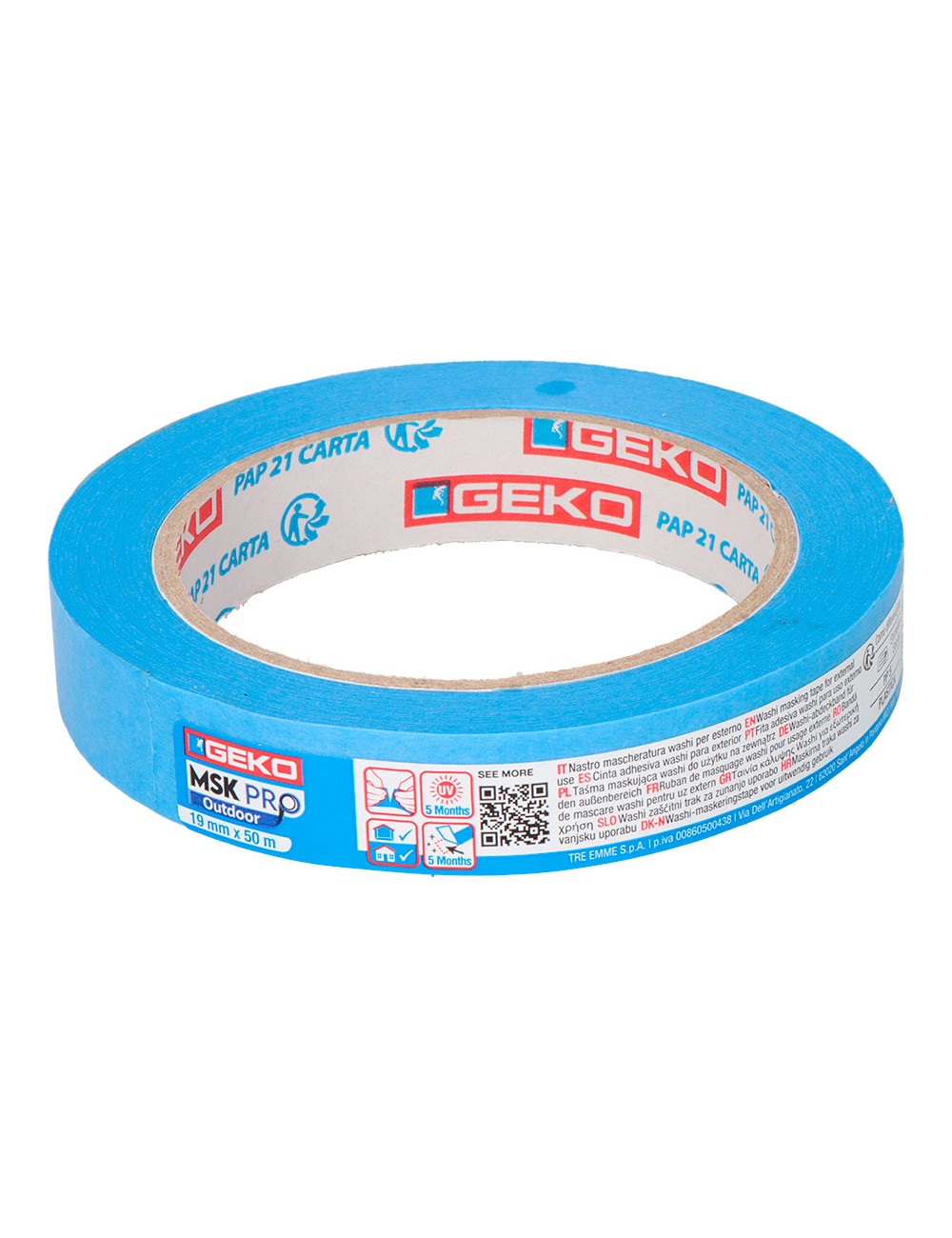 Cinta papel washi exteriores 19 mm x 50 m