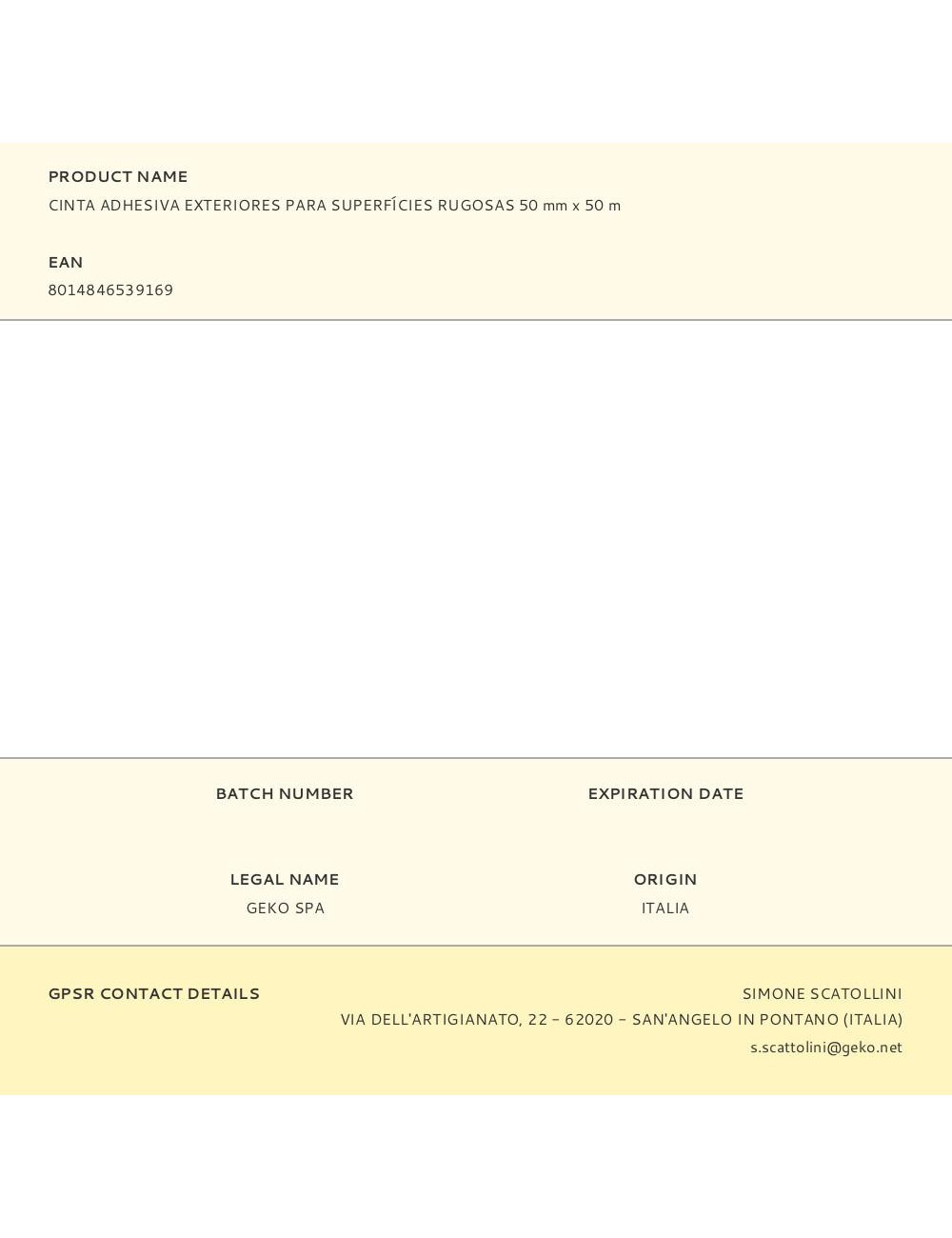 Cinta adhesiva exteriores para superfícies rugosas 50 mm x 50 m