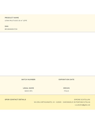 Lona multiuso 16 m ldpe