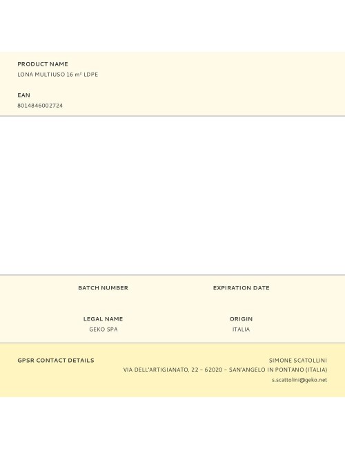 Lona multiuso 16 m ldpe