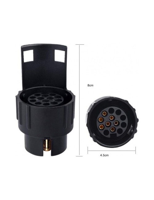 7conector remolque 13-7 pines 12v