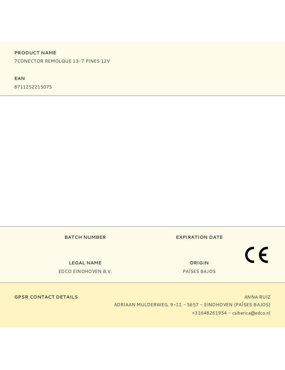 7conector remolque 13-7 pines 12v