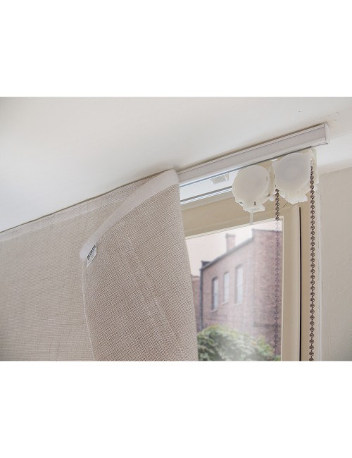 Cinta de gancho y bucle adhesiva blanca 20 mm x 25 m