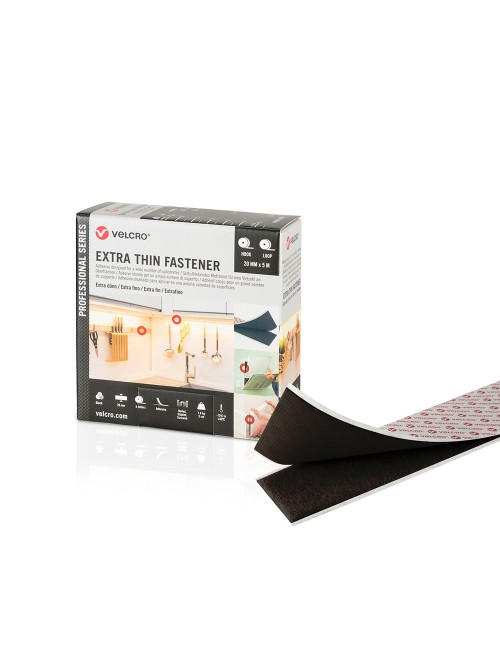 Cinta adhesiva extrafina negra 20 mm x 5 m