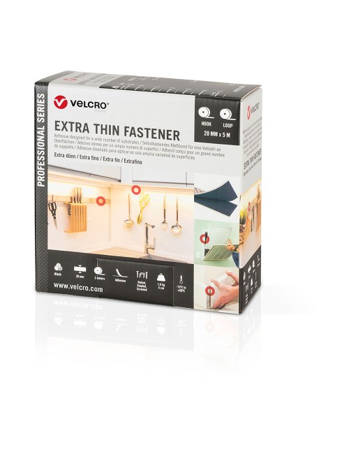 Cinta adhesiva extrafina negra 20 mm x 5 m