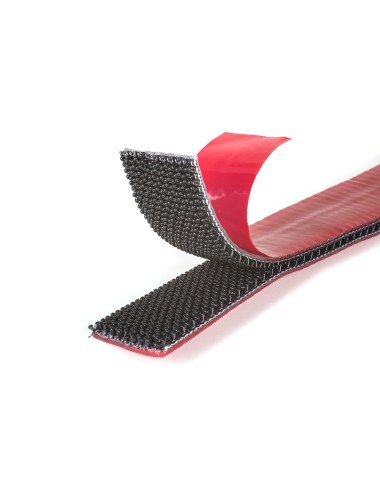 Cinta alfa-lok lineal de gancho negra 25 mm x 3 m