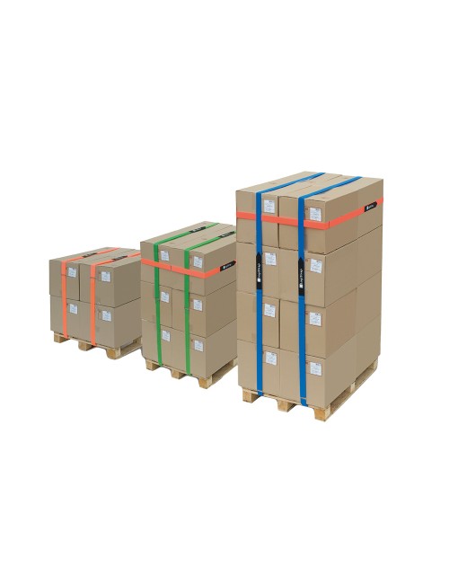 Correa logistrap, amarilla, pack 2 unidades, 50mm x 4m