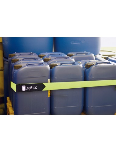 Correa logistrap, amarilla, pack 2 unidades, 50mm x 6m