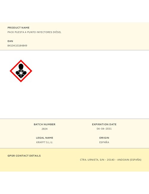 Pack puesta a punto inyectores diésel