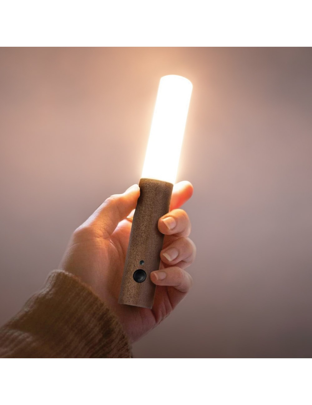 Lámpara de pared recargable led 1w 60 lm 3.000 k con sensor movimiento