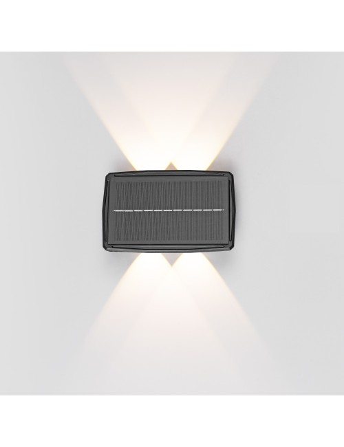 Aplique solar led 200lm 4w 3.000k