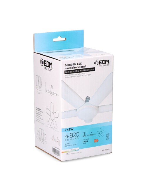 Bombilla led multidireccional, casquillo e27, potencia 45 w 4265 lm, luz fría