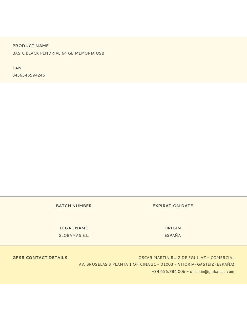 Basic black pendrive 64 gb memoria usb