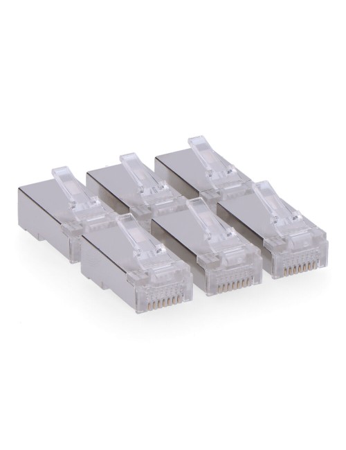 Conector rj45 macho ftp cat5e blindado ( bolsa 6 u)